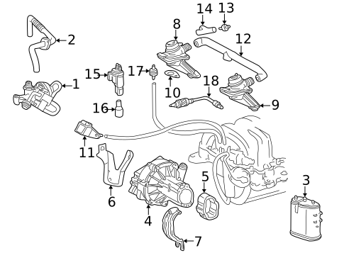 EGR System for 2001 Mercedes-Benz CL500 #0