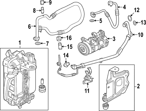 Condenser, Compressor & Lines for 2022 BMW 430i Gran Coupe #0