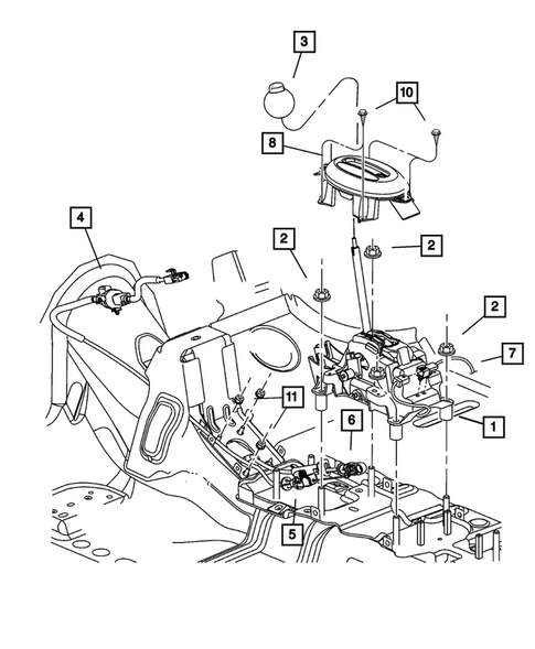 Gearshift Controls for 2003 Chrysler PT Cruiser #0
