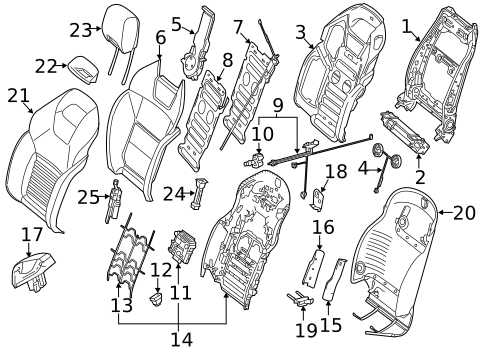 Passenger Seat Components for 2020 Mercedes-Benz G63 AMG #2