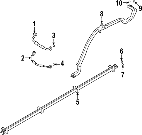 Condenser, Compressor & Lines for 2022 Land Rover Range Rover #3
