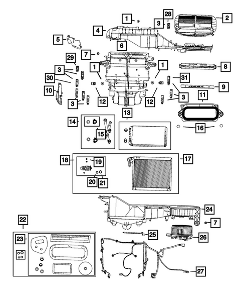 Air Conditioner and Heater Units for 2023 Jeep Grand Cherokee L #0