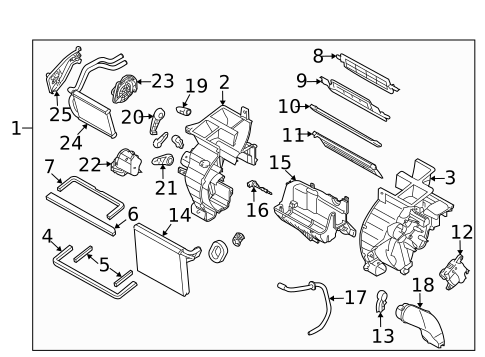 Condenser, Compressor & Lines for 2013 Kia Forte #1