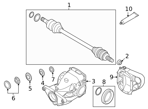 Axle & Differential for 2023 BMW 330i #20