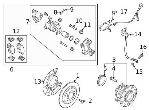 Anti-Lock Brakes for 2020 Hyundai Sonata #1