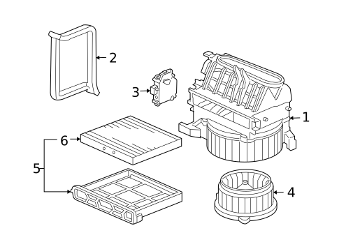 Blower Motor & Fan for 2008 Acura TSX #0