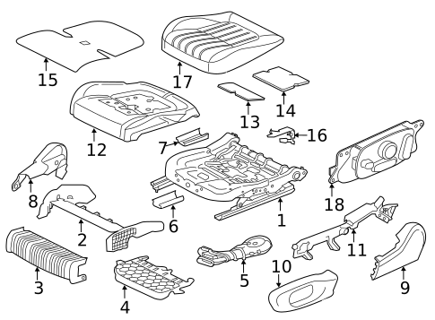Front Seat Components for 2017 Jaguar XF #0