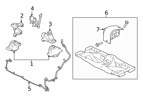Engine & Trans Mounting for 2018 Jaguar XF #1
