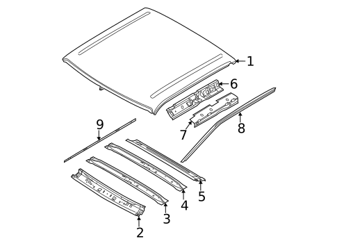 Roof & Components for 2012 Ford F-350 Super Duty #2