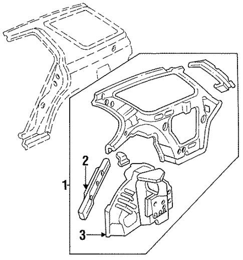 Inner Structure for 1994 Honda Accord #1