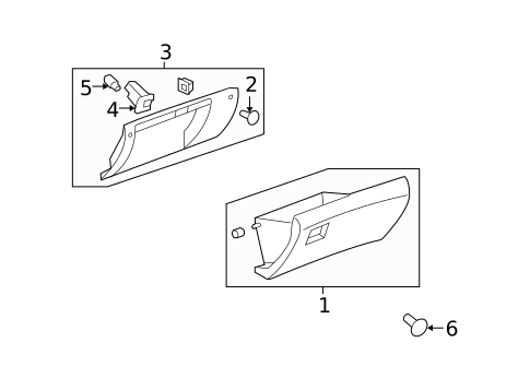 Glove Box for 2008 Saturn Outlook #0