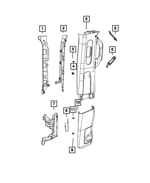 Panels - Moldings - Scuff Plates, Pillar, Cowl, 1/4 Panel Trim and Cargo Covers for 2025 Jeep Wrangler #5