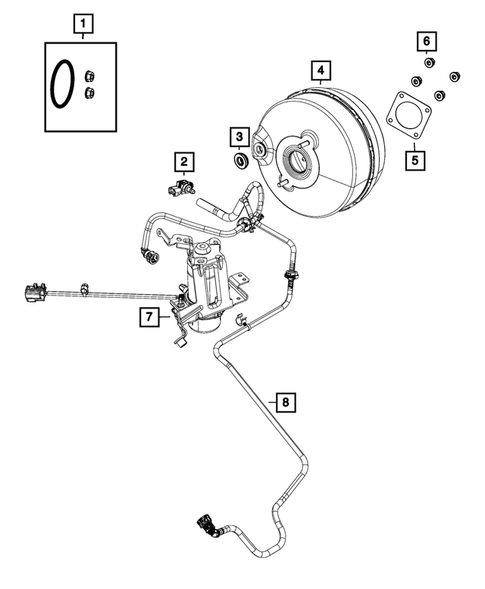 Power Brake Booster for 2020 Chrysler Voyager #0