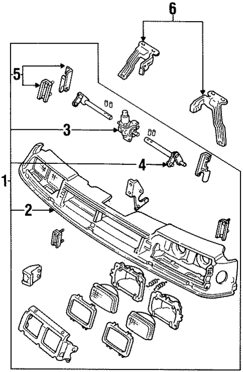 Header Panel for 1991 Oldsmobile Toronado #0