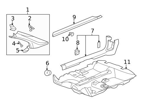 Interior Trim - Pillars for 2007 Chevrolet Cobalt #0
