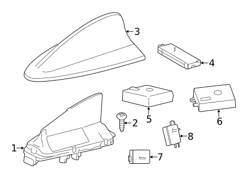 Antenna & Radio for 2016 BMW 428i xDrive Gran Coupe #0
