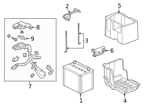 Battery for 2016 Acura RLX #0
