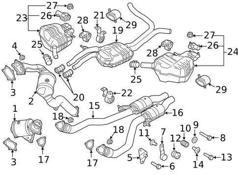 Exhaust Components for 2014 Audi RS7 #0