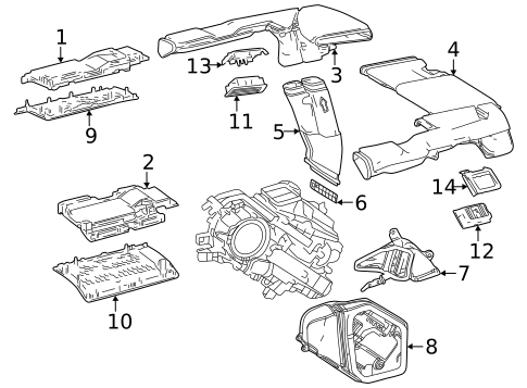 Ducts for 2023 Lexus LX600 #1
