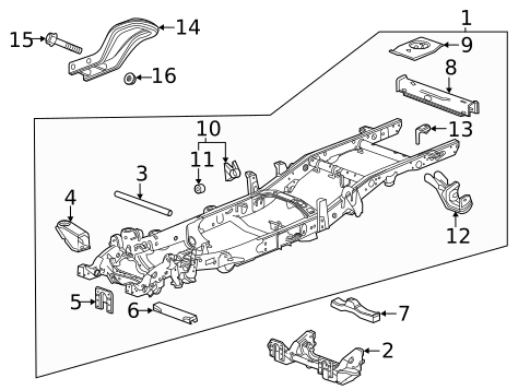 Frame & Components for 2024 Chevrolet Silverado 2500 HD #1