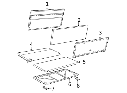 Rear Seat Components for 2005 Mercury Sable #3
