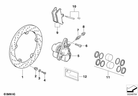Front Wheel Brake for 2001 BMW-Motorrad R 1150 GS #0