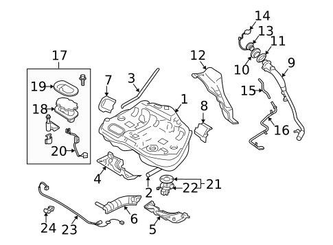 Fuel System Components for 2004 Subaru Baja #0