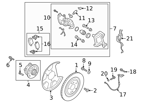 Anti-Lock Brakes for 2020 Kia K900 #0