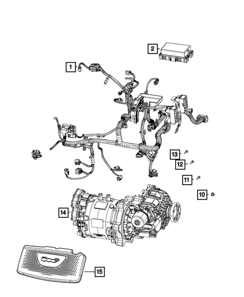 Wiring, Powertrain for 2019 Fiat 500 #3