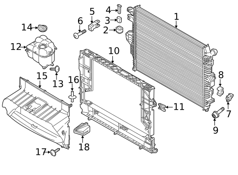 Radiator & Components for 2013 Porsche Cayenne #0