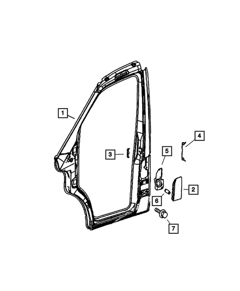 Aperture Panel and Pillar Supports for 2008 Dodge Sprinter 3500 #11