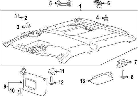 Interior Trim - Cab for 2025 Ford F-150 #1