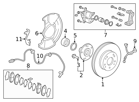 Front Brakes for 2020 Honda CR-V #0