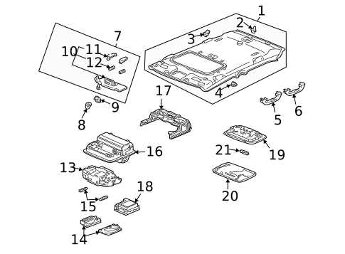 Headlamp Components for 2005 Acura TSX #1