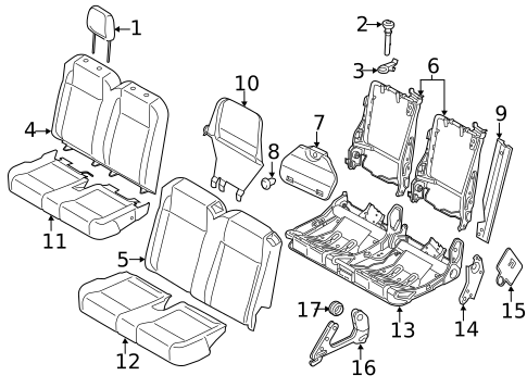 Second Row Seats for 2018 Ford Transit-350 HD #3