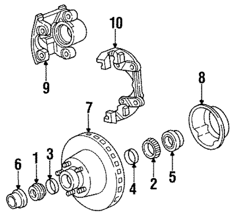 Front Brakes for 1989 Dodge Dakota #0