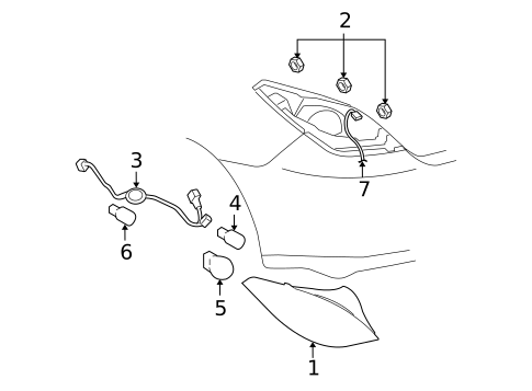 Tail Lamps for 2009 Pontiac G6 #0