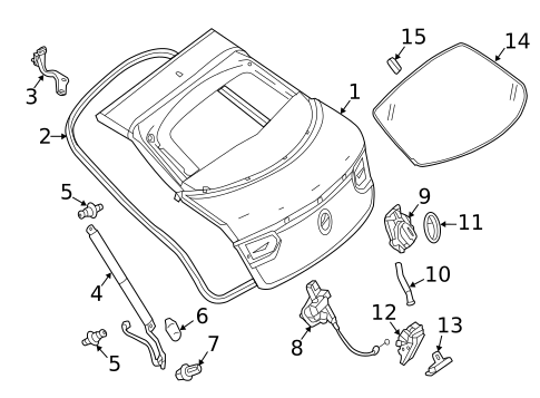 Liftgate for 2016 Mercedes-Benz GLE450 AMG #0