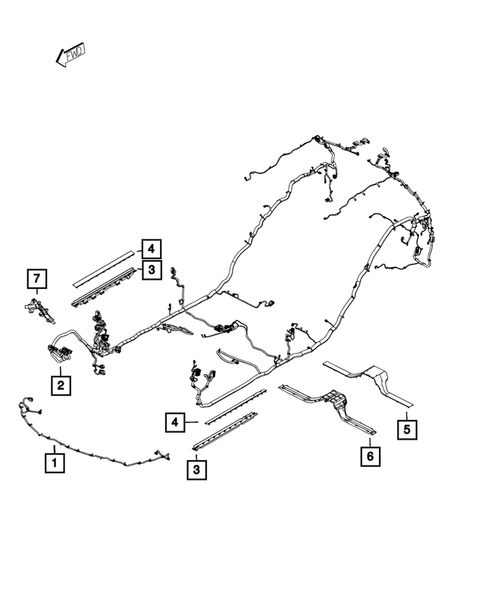 Wiring-Body and Accessories for 2019 Dodge Durango #0