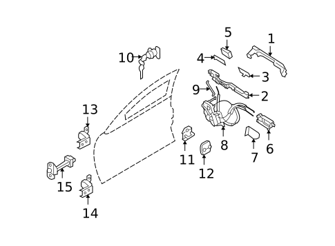 Front Door for 2008 INFINITI G35 #0