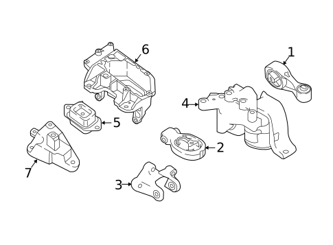 Engine & Trans Mounting for 2017 Nissan Sentra #1