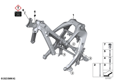 Motorcycle Frame for 2025 BMW-Motorrad R 1300 GS Adventure #2