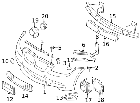 Bumper & Components - Front for 2009 BMW M3 #0