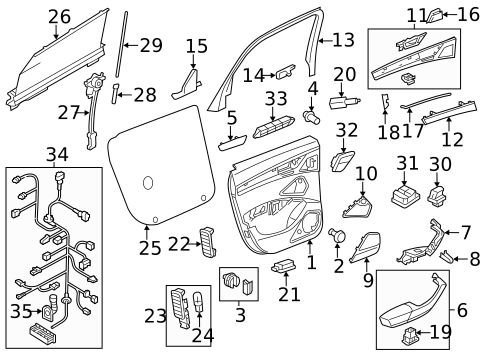 Rear Door for 2016 Audi A8 Quattro #4