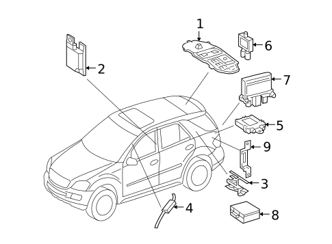 Antenna & Radio for 2010 Mercedes-Benz GL550 #0