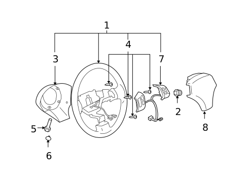 Steering Wheel & Trim for 2006 Mazda 6 #0