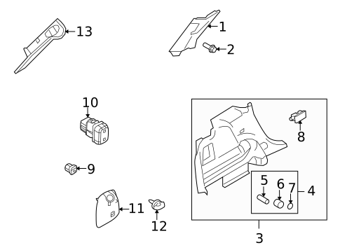 Liftgate for 2007 Lincoln MKX #1