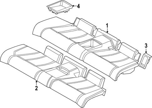 Rear Seat Components for 2025 BMW M2 #1