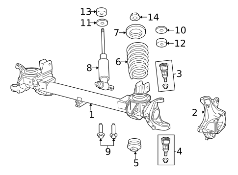 Front Axle & Carrier for 2013 Ram 3500 #1