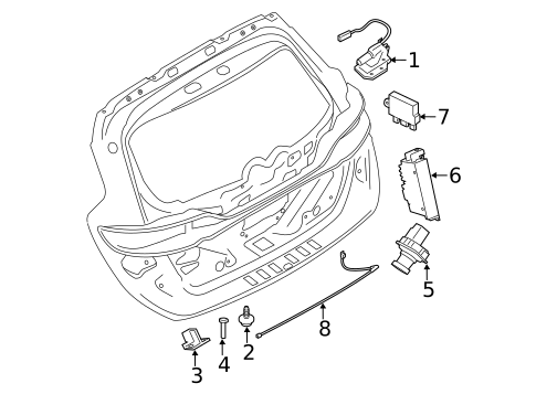 Liftgate for 2016 Lincoln MKC #0